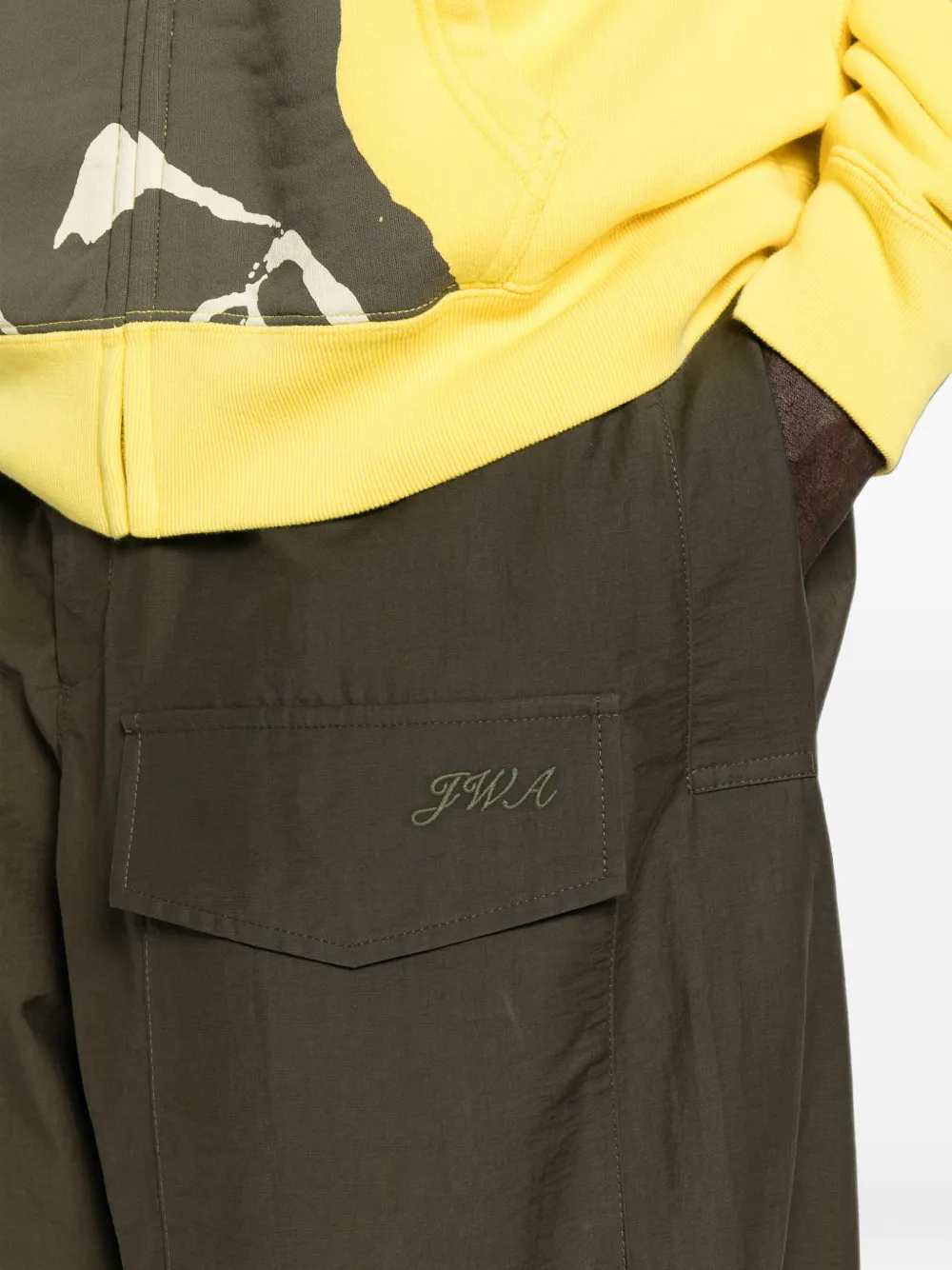 JW Anderson Trainingsbroek met geborduurd logo Groen