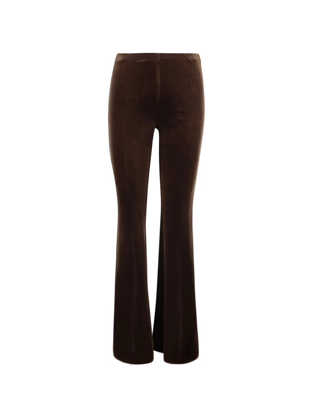 F.It velvet flared trousers - Braun