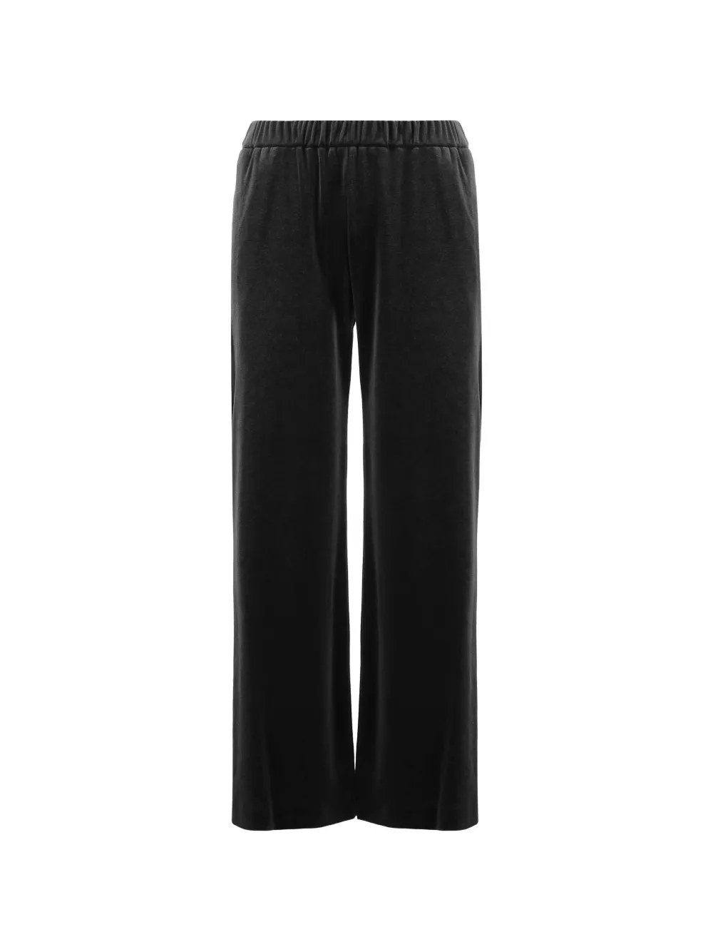 F.It elasticated-waistband straight trousers