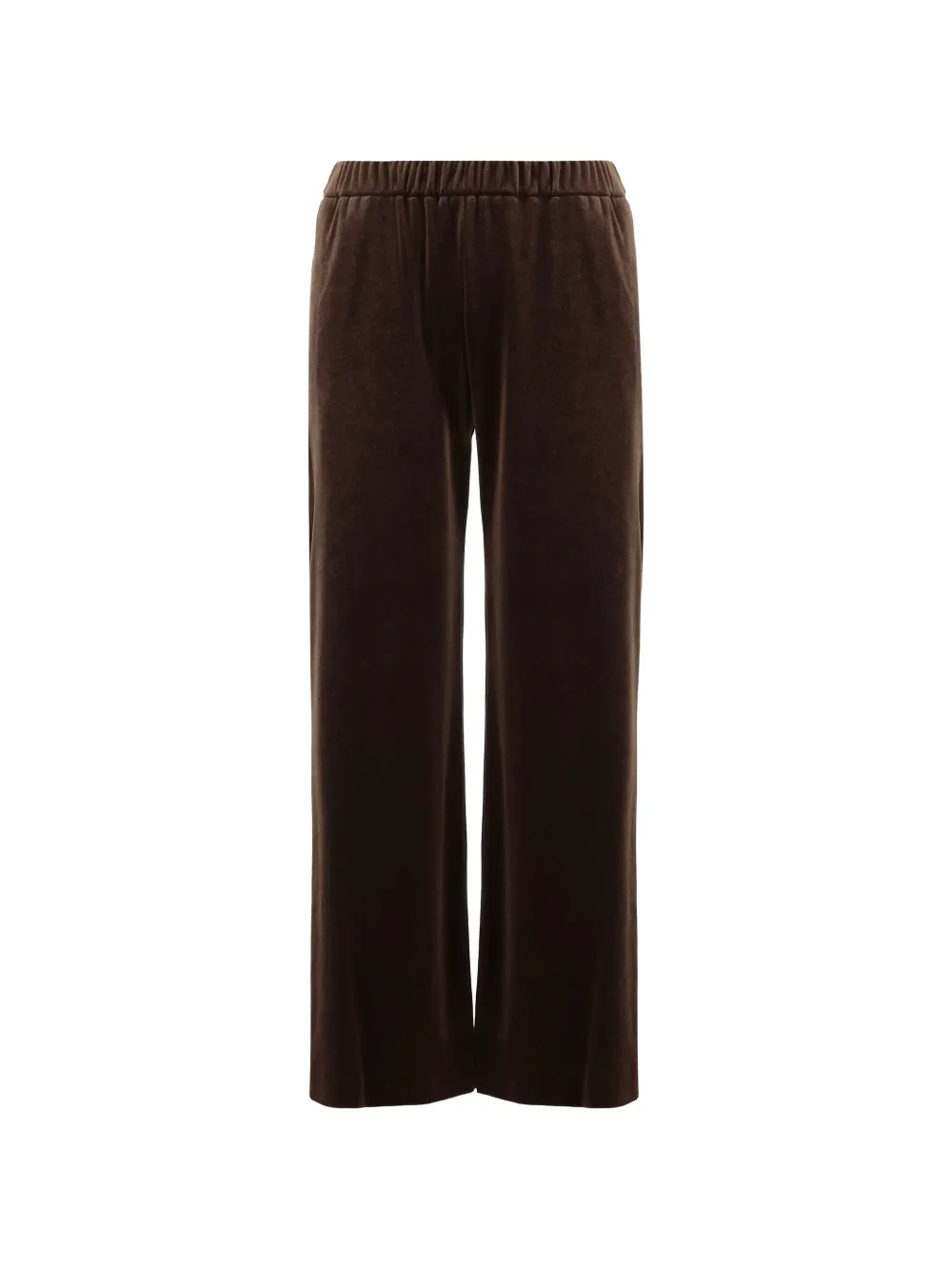 F.It elasticated-waist straight trousers - Marrone
