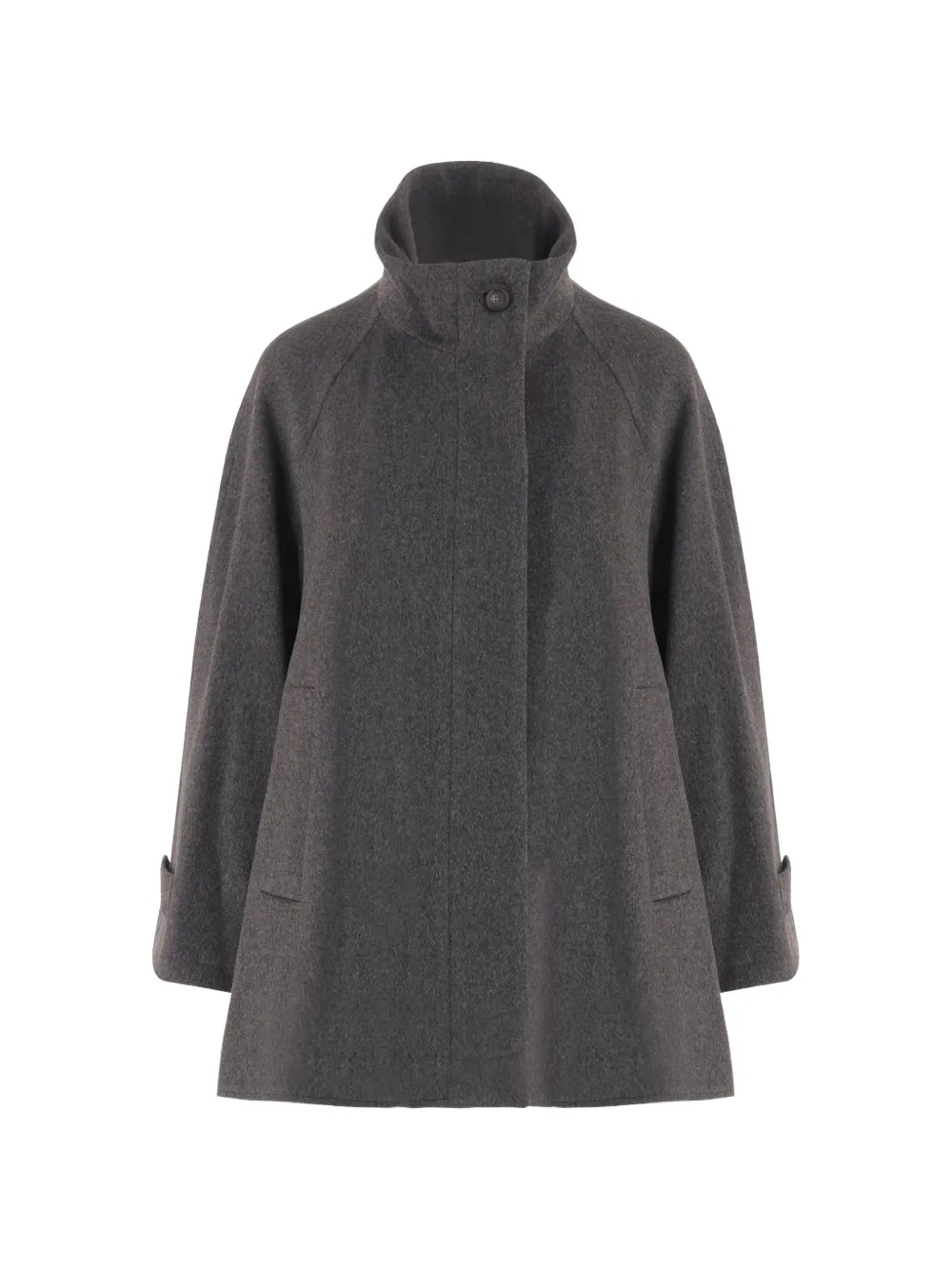 Tagliatore Leila high-neck cape jacket - Grau