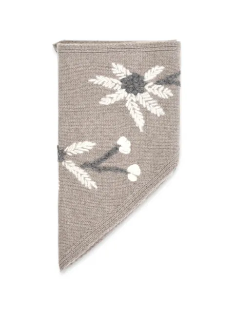 P.A.R.O.S.H. Wallaby floral-knit scarf