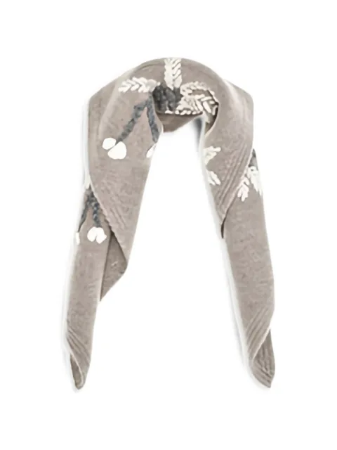 P.A.R.O.S.H. Wallaby floral-knit scarf
