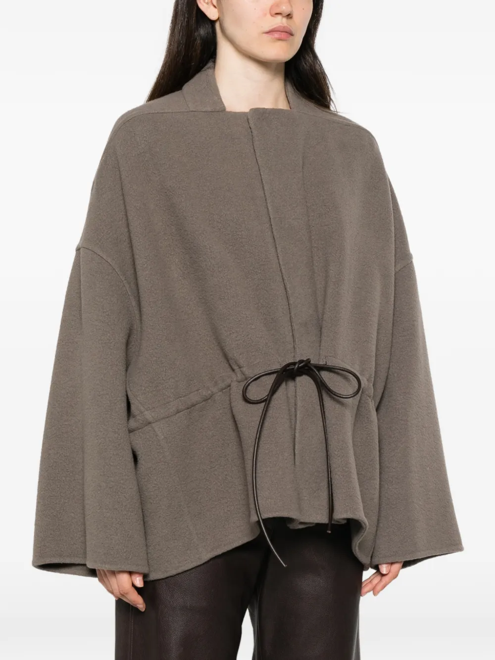 Rick Owens Sail flared jack met strik Grijs
