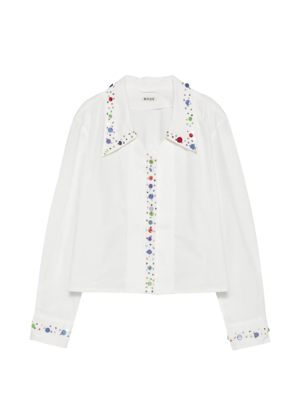 BODE Button Jar shirt - Bianco