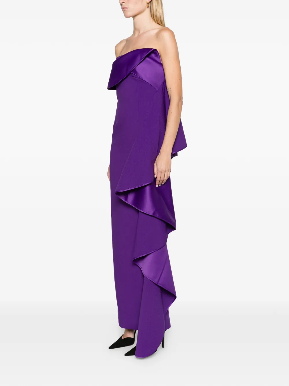 Solace London The Andress maxi dress in deep orchid Paars