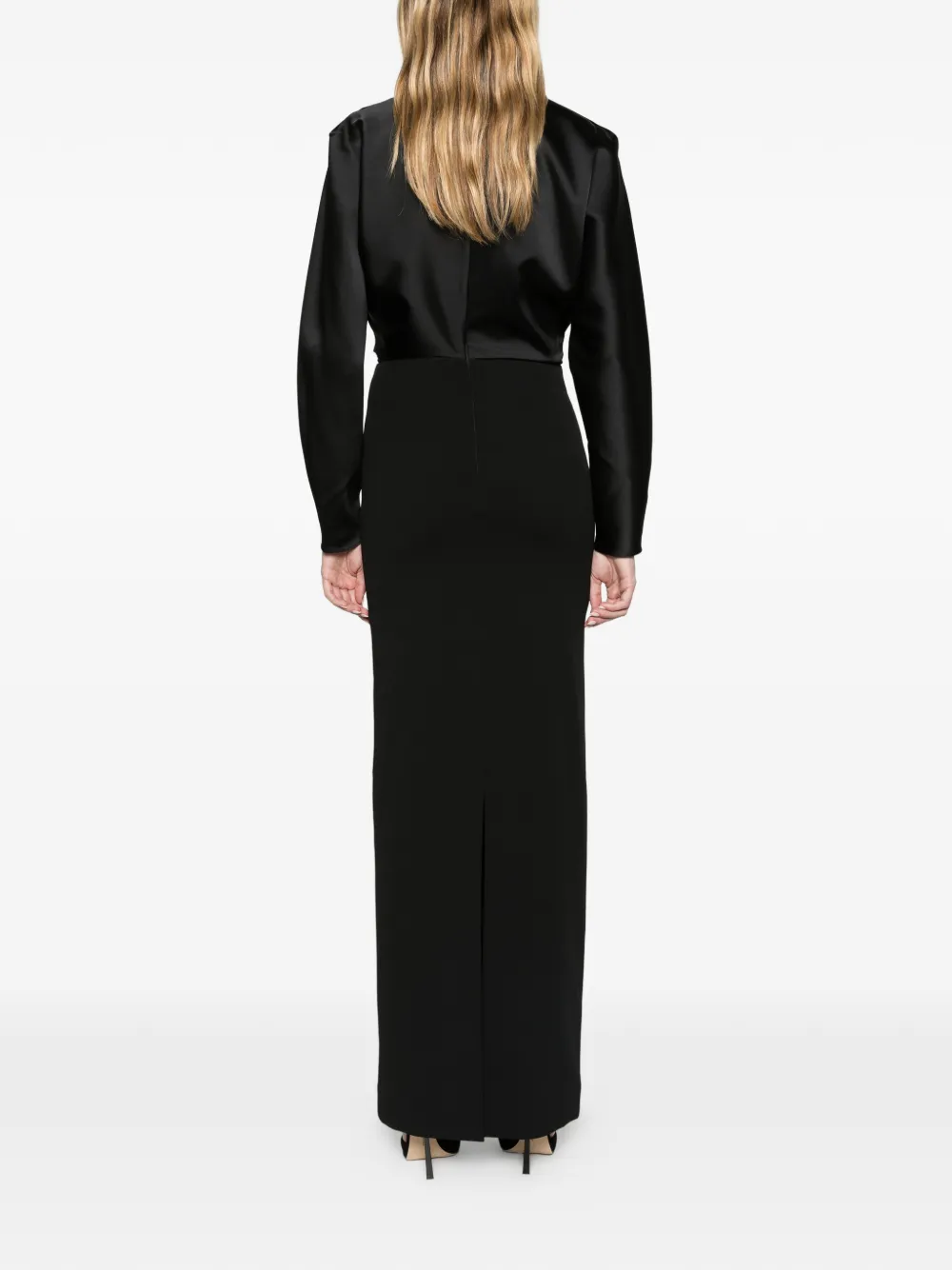 Solace London The Sedgewick maxi dress in black Zwart