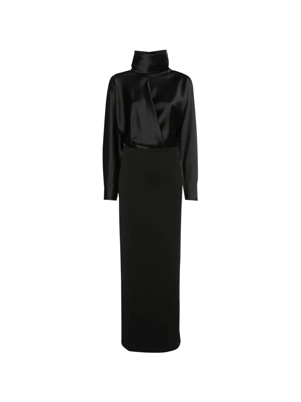 Solace London The Sedgewick maxi dress in black - Schwarz