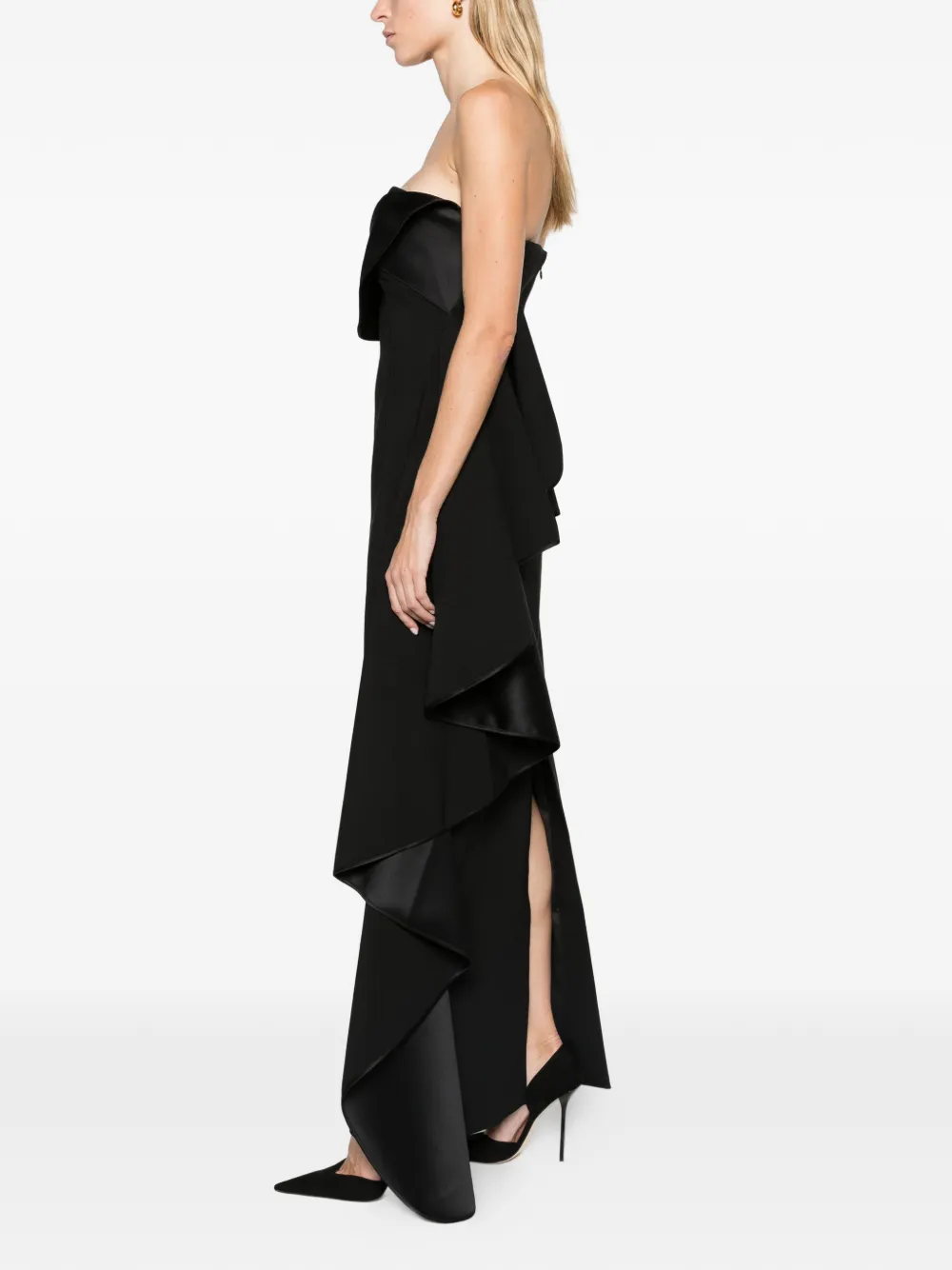 Solace London The Andress maxi dress in black Zwart
