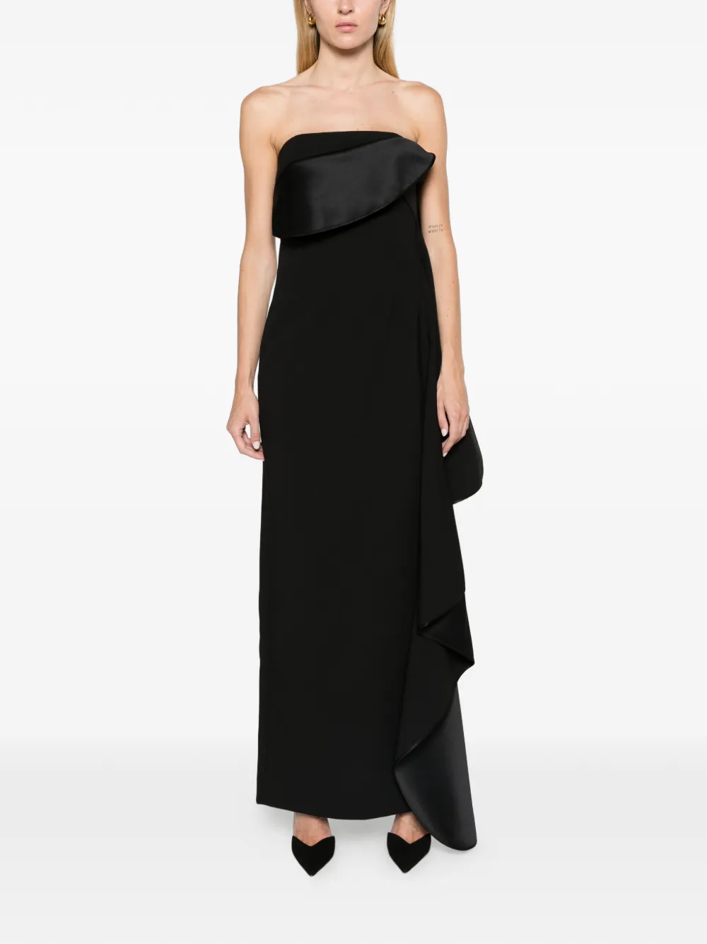 Solace London The Andress maxi dress in black Zwart