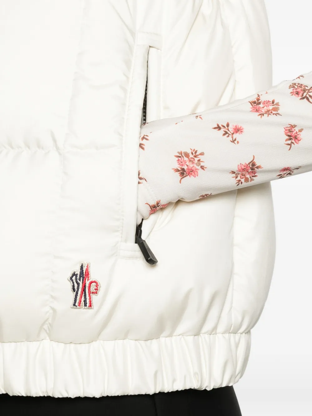 Moncler Grenoble Doucy square-quilted down vest Wit