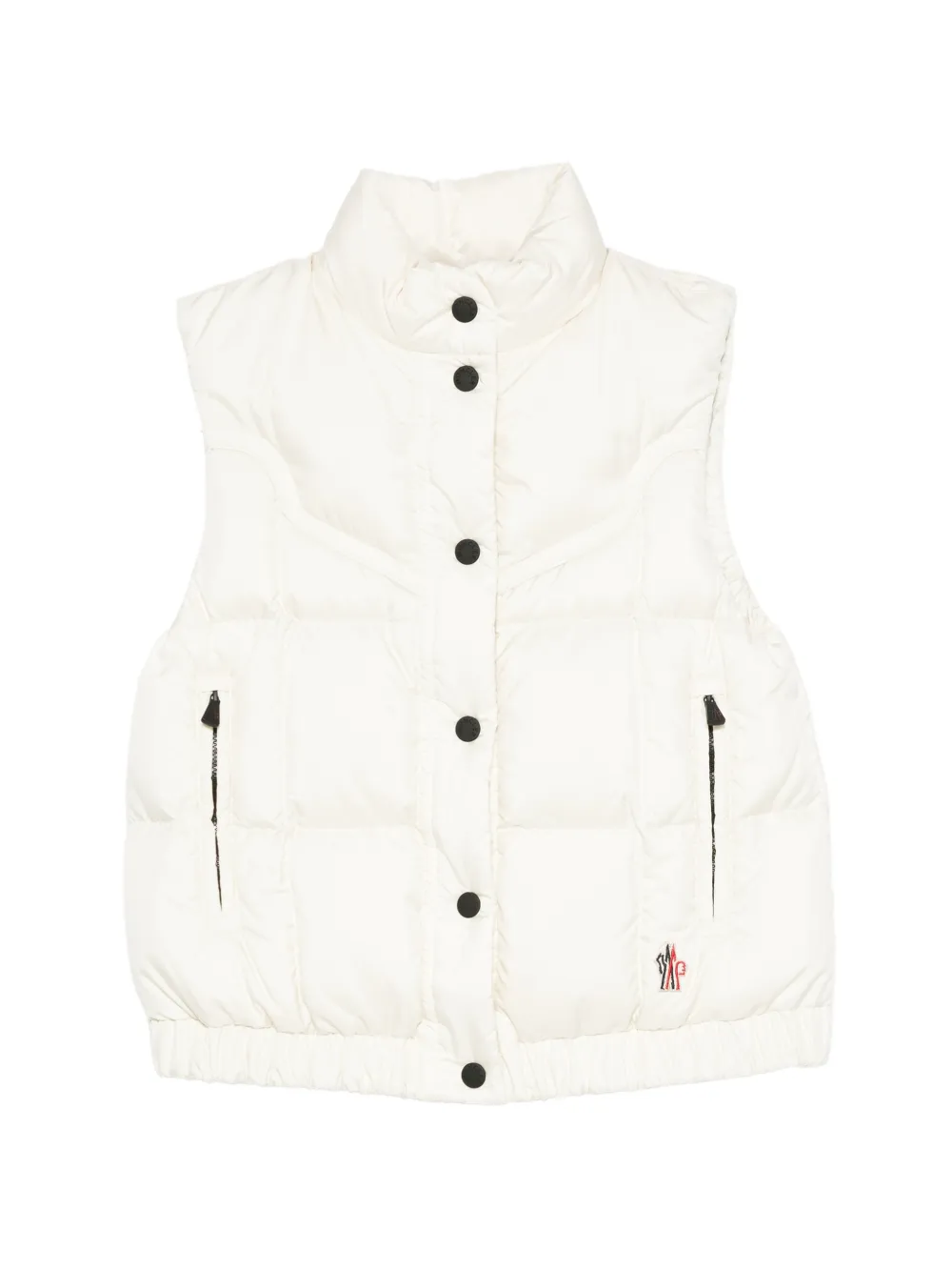 Moncler Grenoble Doucy square-quilted down vest Wit