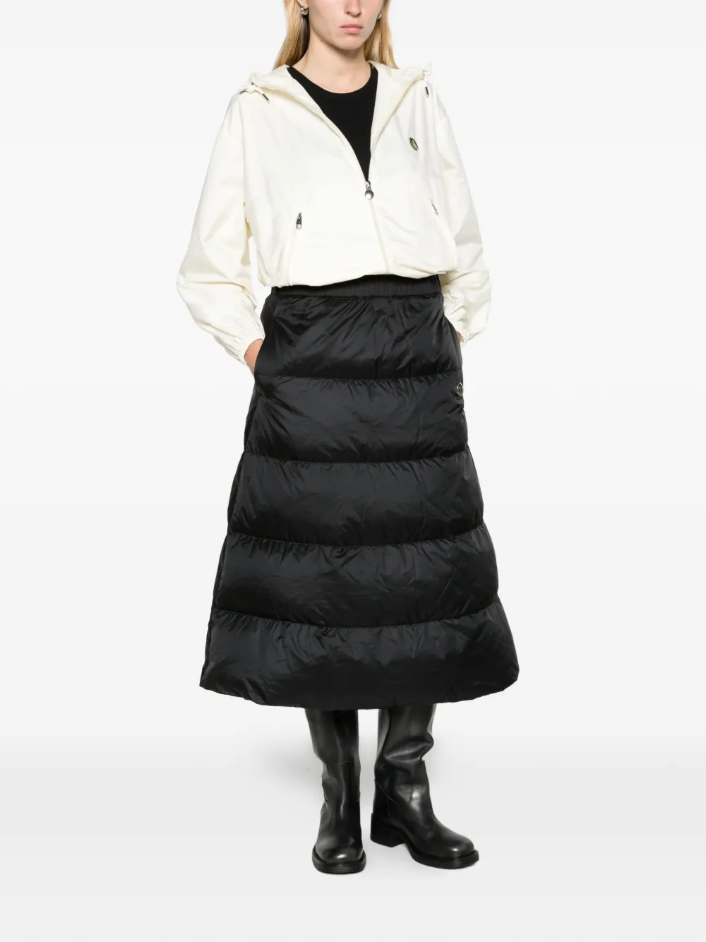 Moncler hooded windbreaker Wit