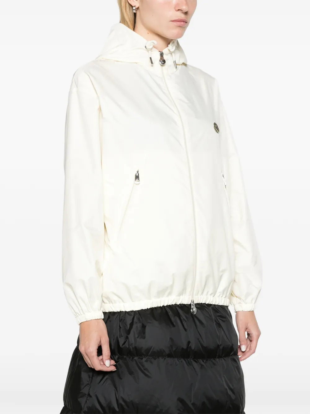 Moncler hooded windbreaker Wit