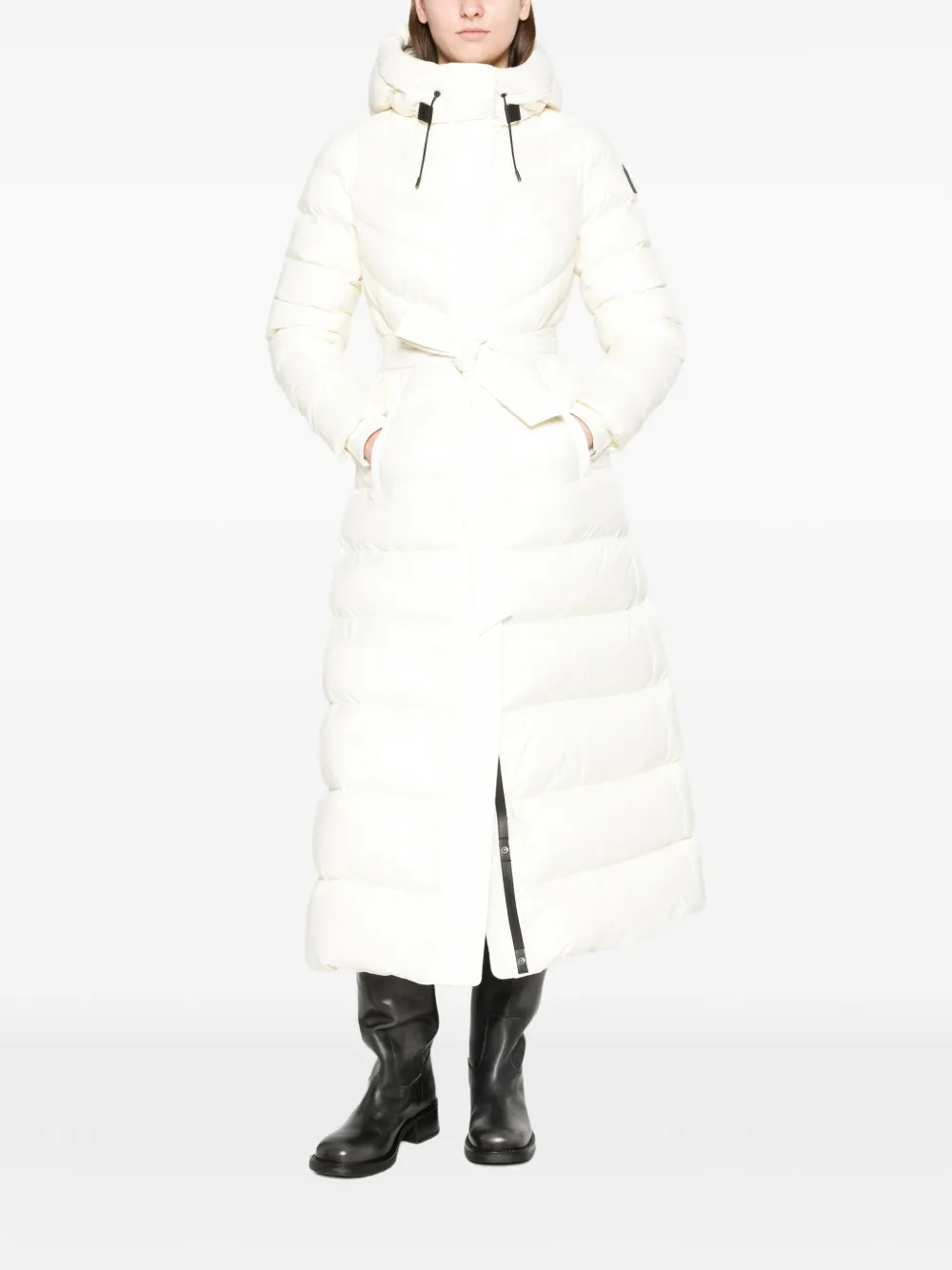 Mackage Calina lustrous down maxi coat Wit