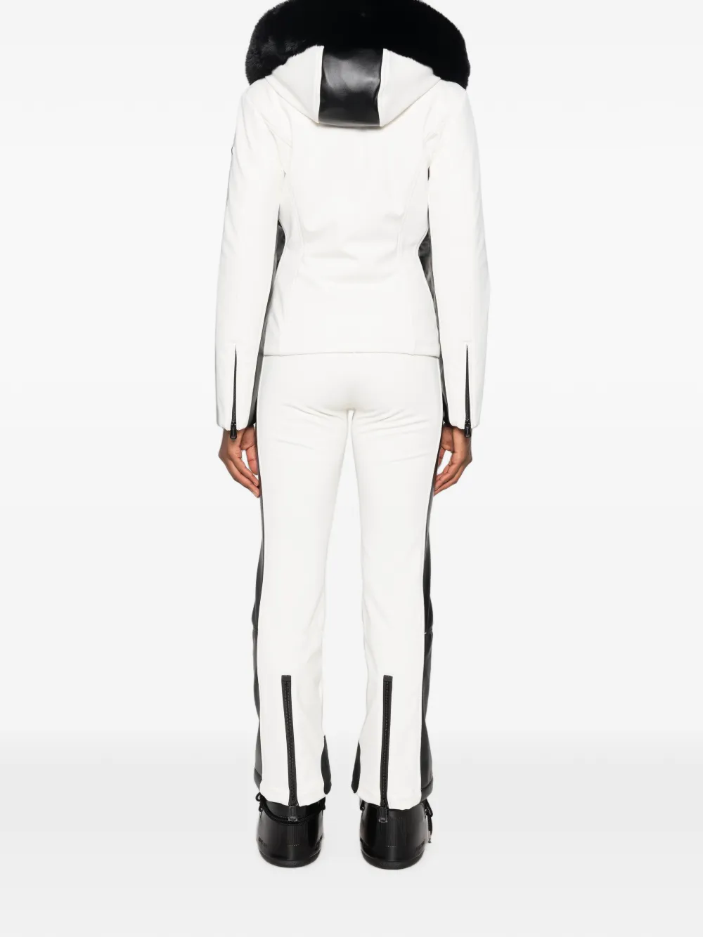 Goldbergh Ski-jack met afwerking van imitatiebont Wit