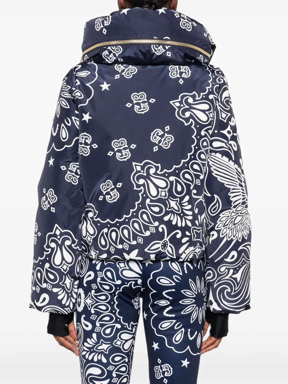 Goldbergh Kyoki ski-jack met bandana-print Blauw