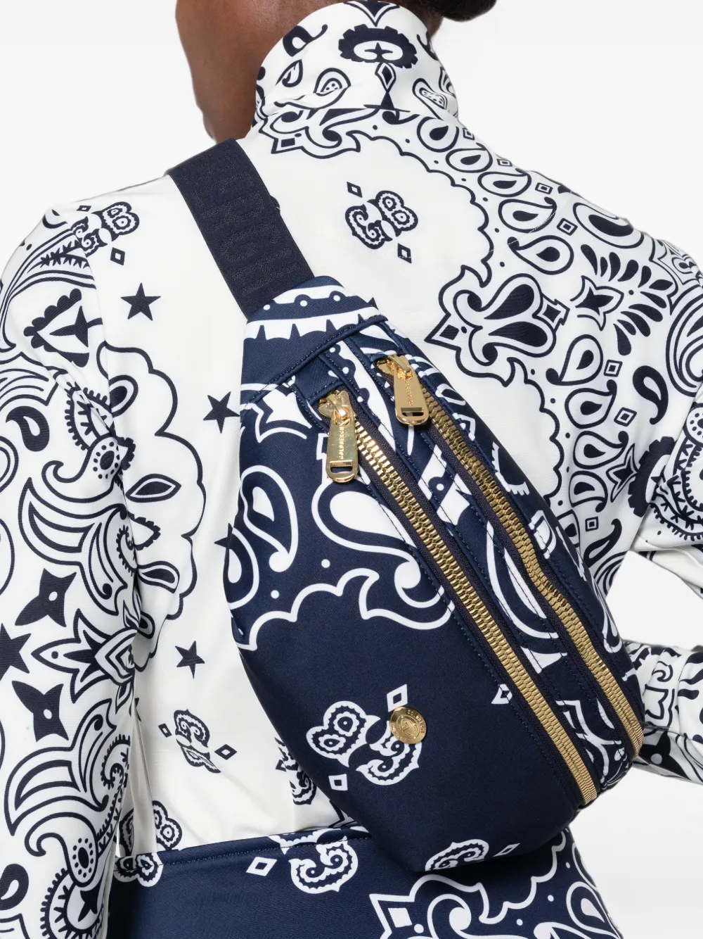 Goldbergh Takara heuptas met bandana-print Blauw