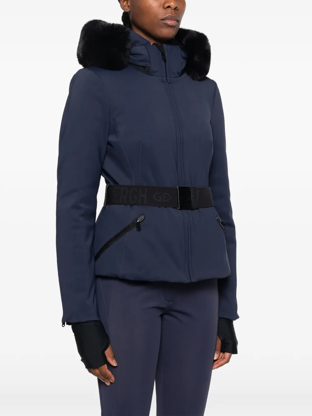Goldbergh Hida ski-jack met afwerking Blauw
