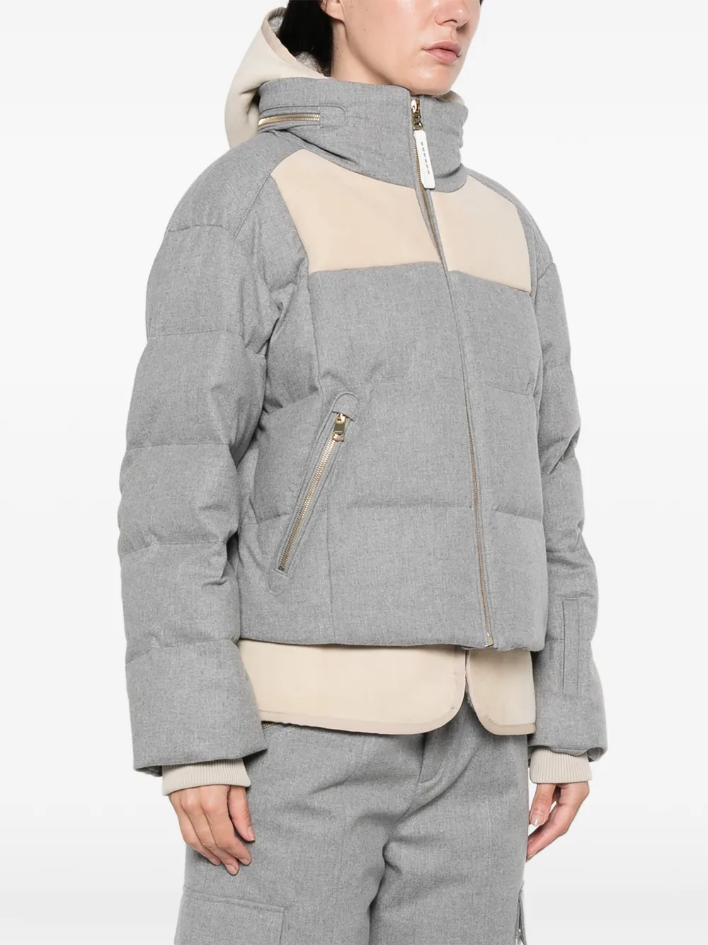 BOGNER Moja gewatteerd jack met capuchon Grijs