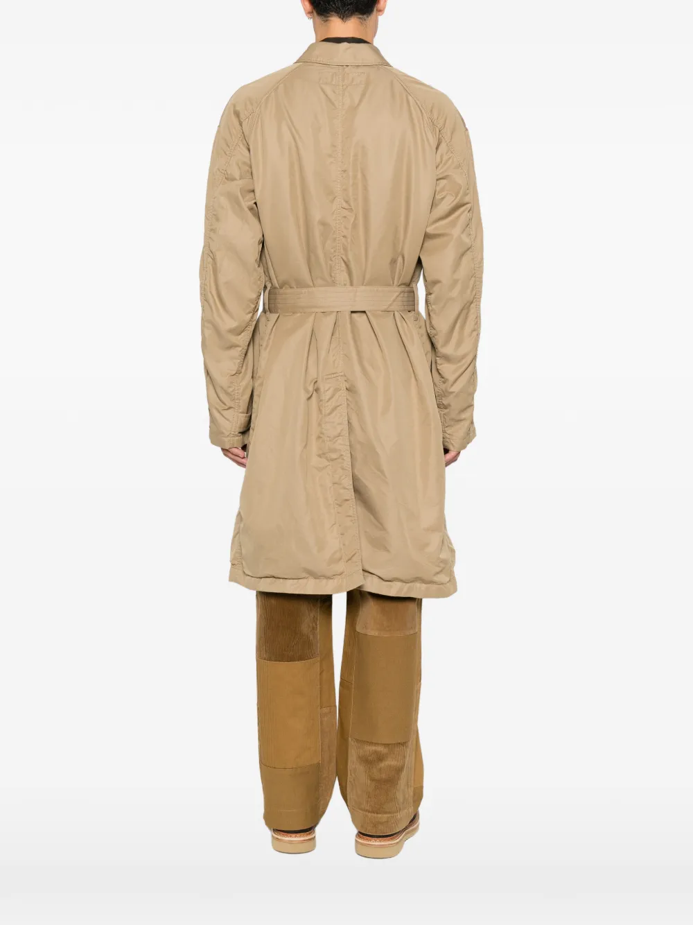 Comme des Garçons Homme Plus Gabardine jas met ceintuur Beige