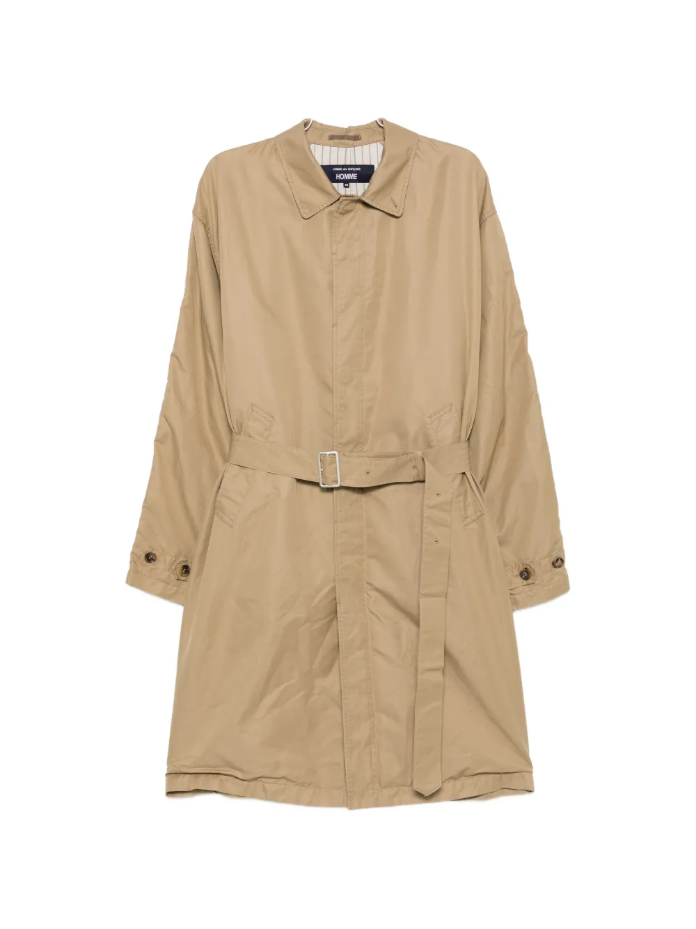 Comme des Garçons Homme Plus belted gabardine overcoat - Toni neutri