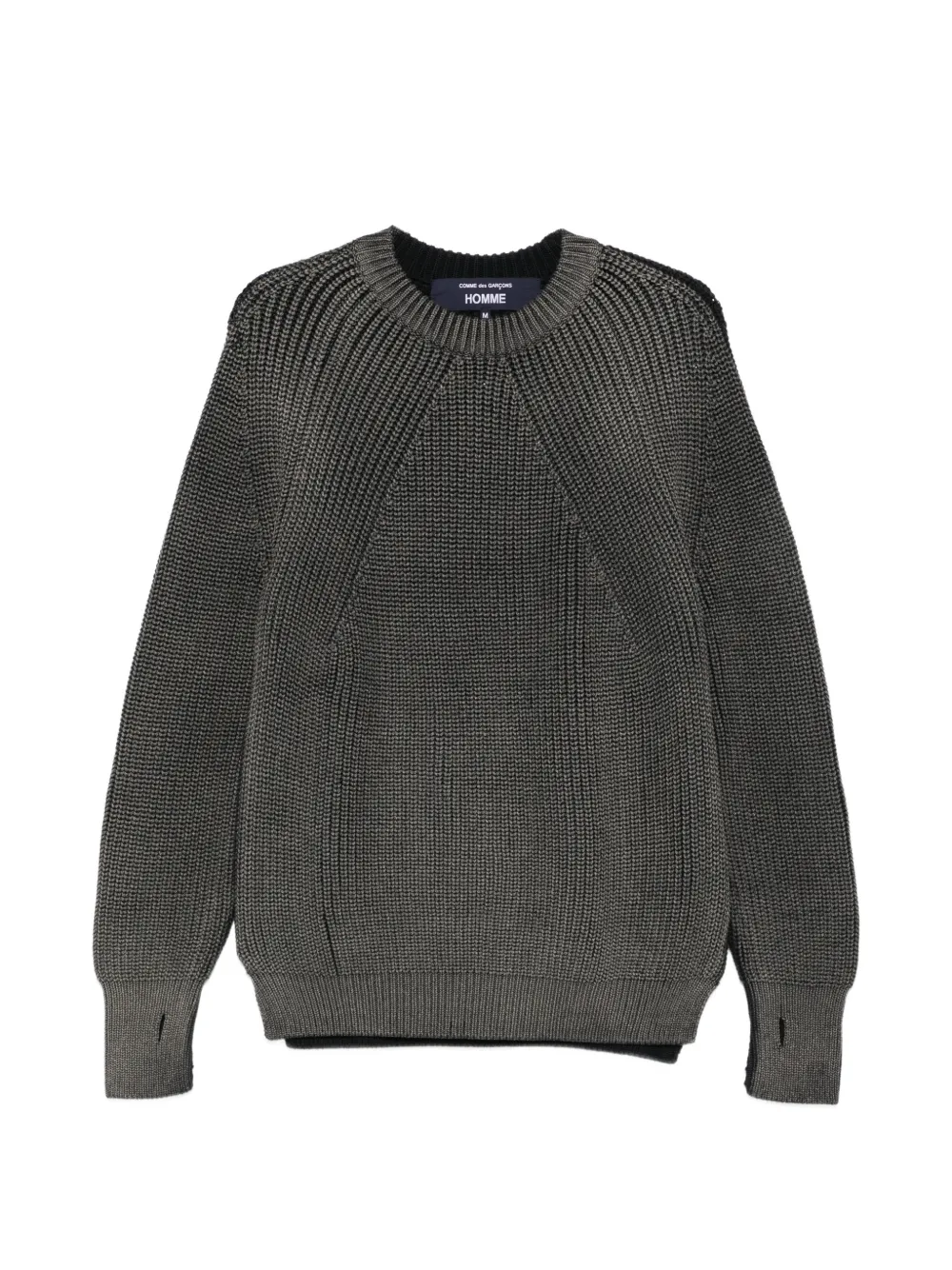Comme des Garçons Homme Plus heavy-ribbed raglan-sleeve sweater