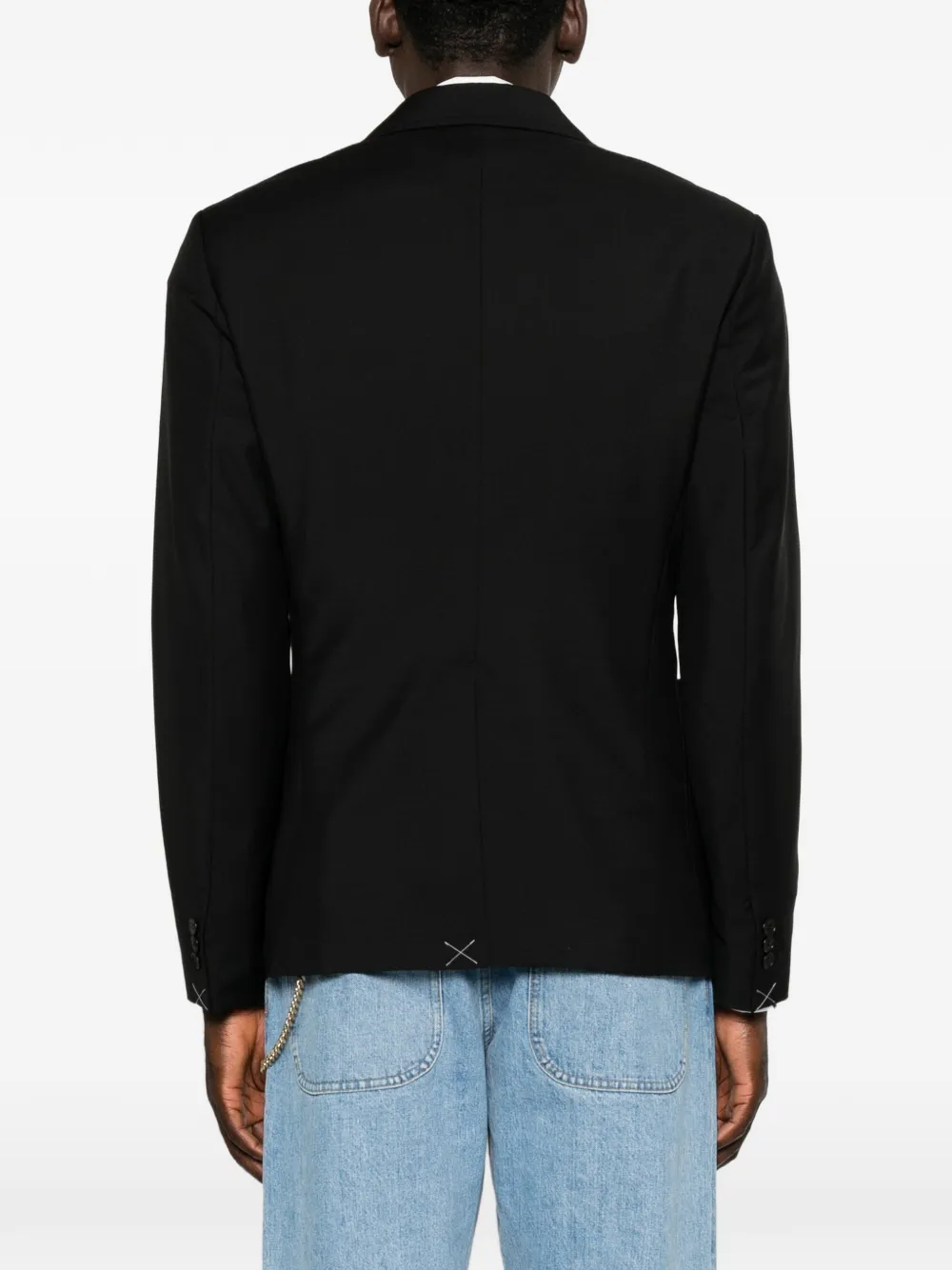 Versace Medusa-detail blazer Blauw