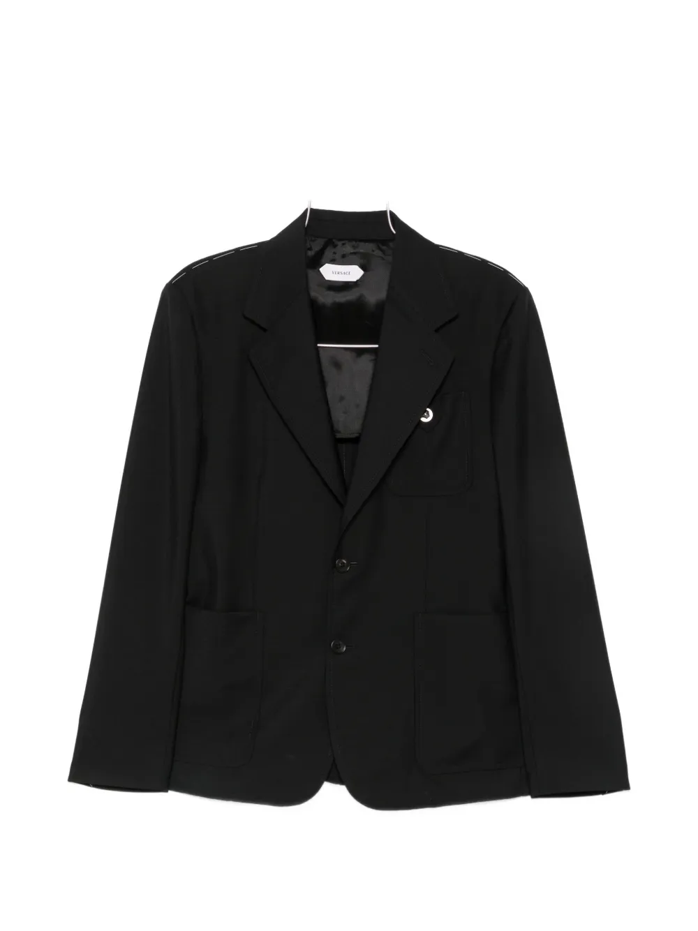 Versace Medusa-detail blazer - Blue