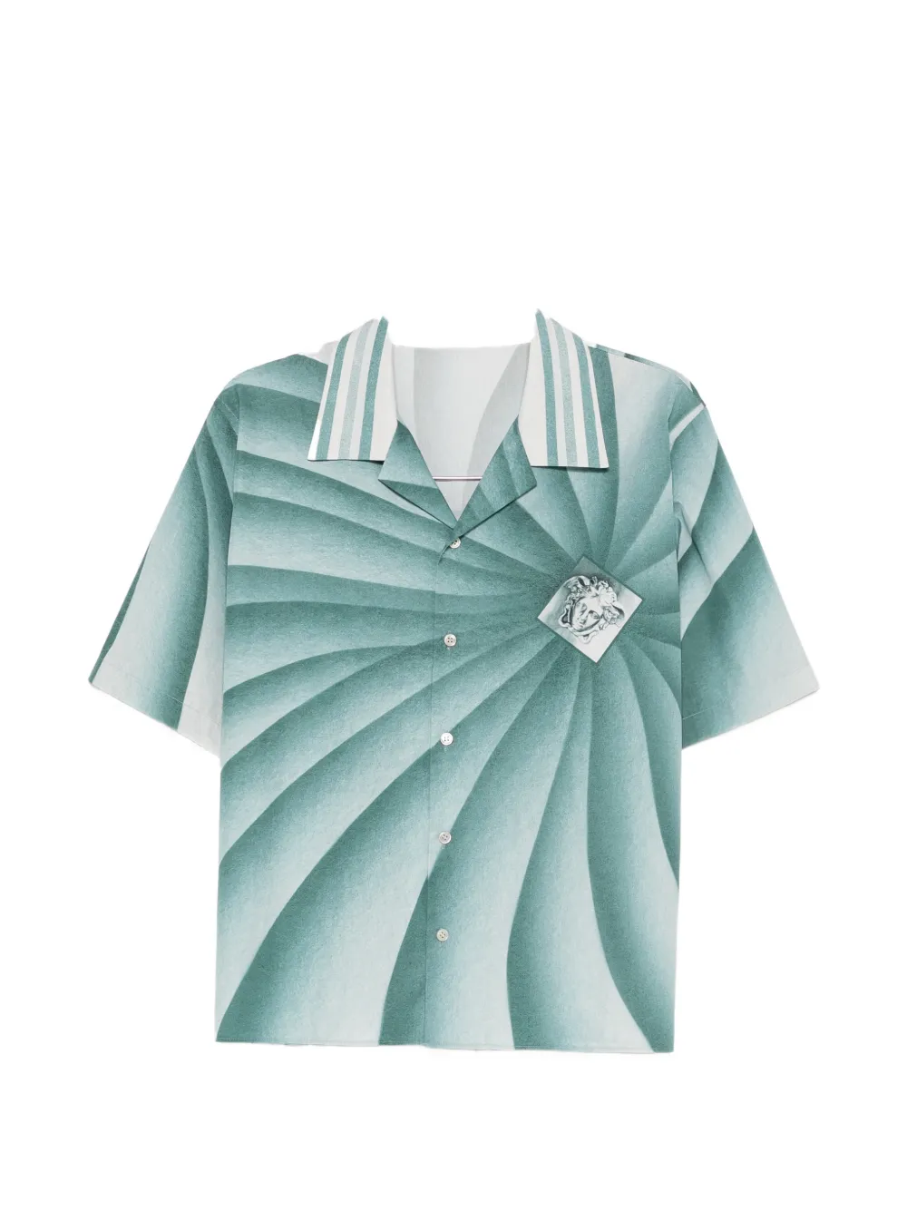Versace Medusa Vortex-print shirt - Green