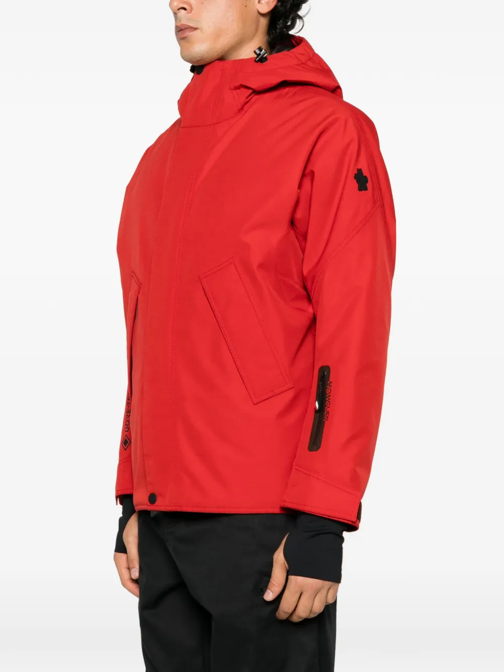 Moncler Grenoble Lambir GORE-TEX hooded ski jacket Rood