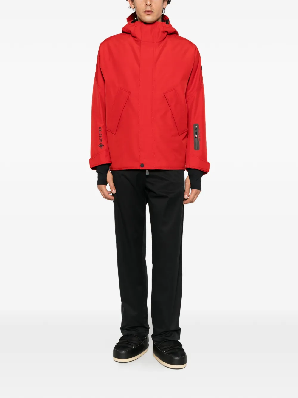 Moncler Grenoble Lambir GORE-TEX hooded ski jacket Rood