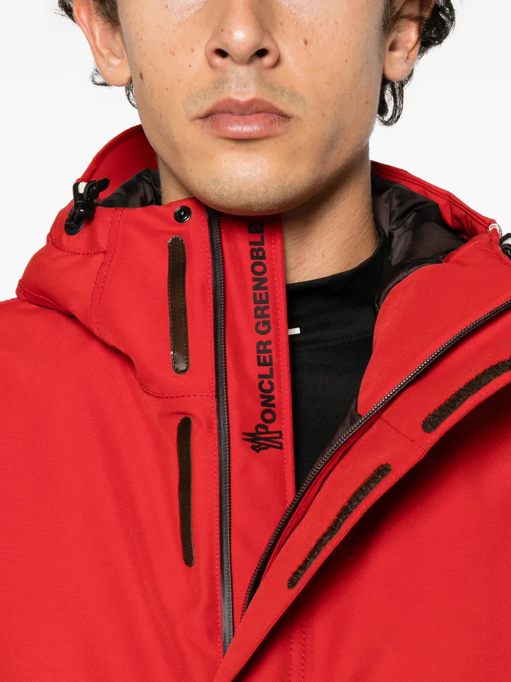 Moncler Grenoble Lambir GORE-TEX hooded ski jacket Rood