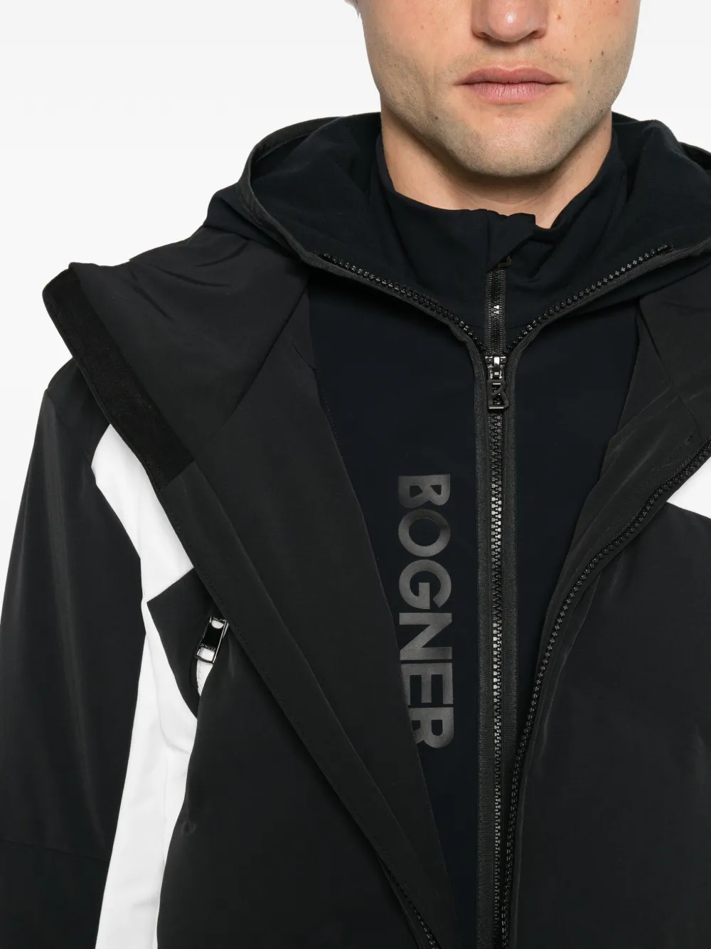 BOGNER Jervie-D gewatteerd ski-jack Zwart