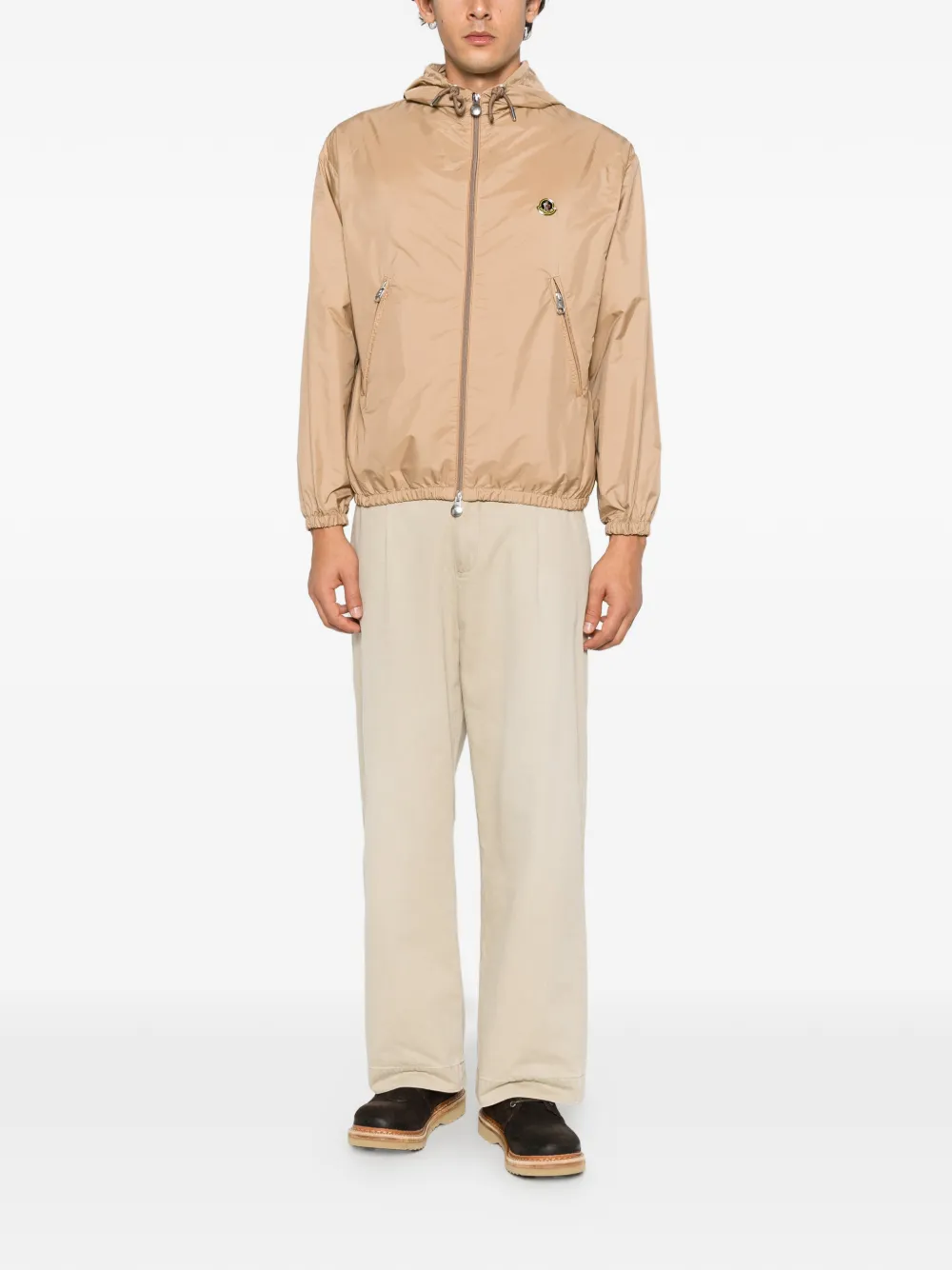 Moncler hooded rainwear jacket Bruin