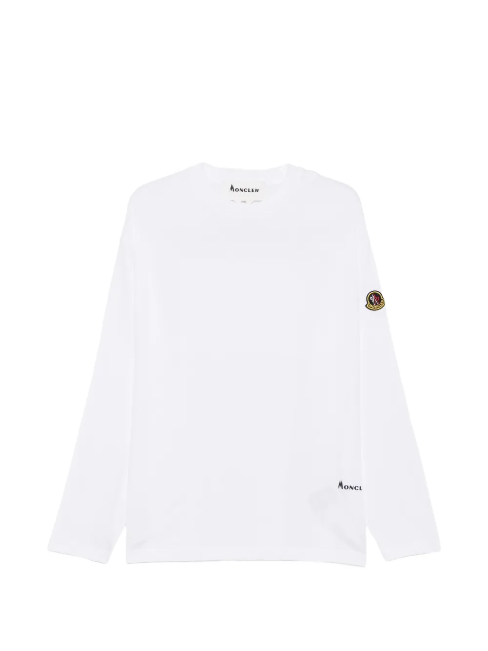 Moncler Re-Icon graphic-print long-sleeve T-shirt Wit