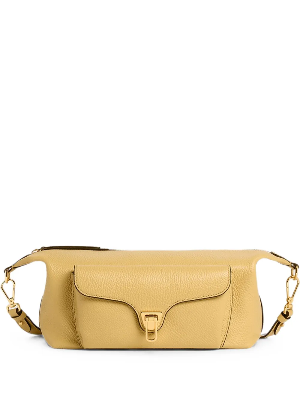 Coccinelle Beat Genaration grainy leather medium shoulder bag - Giallo