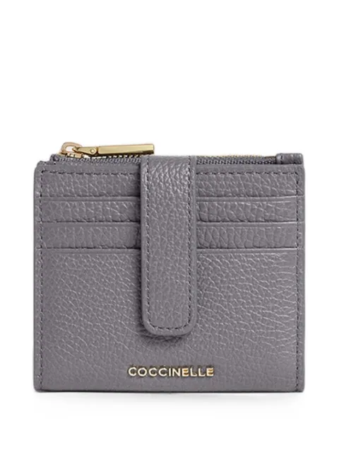 Coccinelle Mittelgroßes Portemonnaie im Metallic-Look