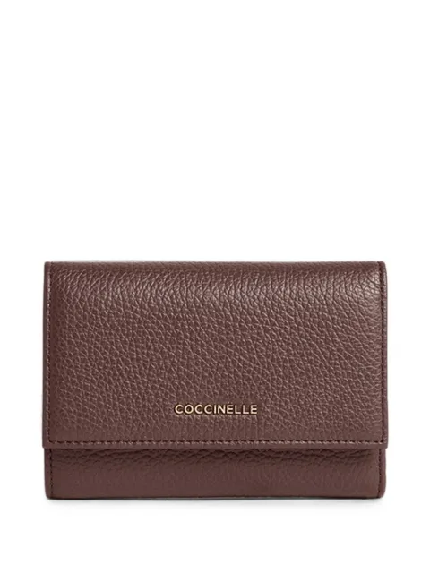 Coccinelle grained leather tri-fold wallet