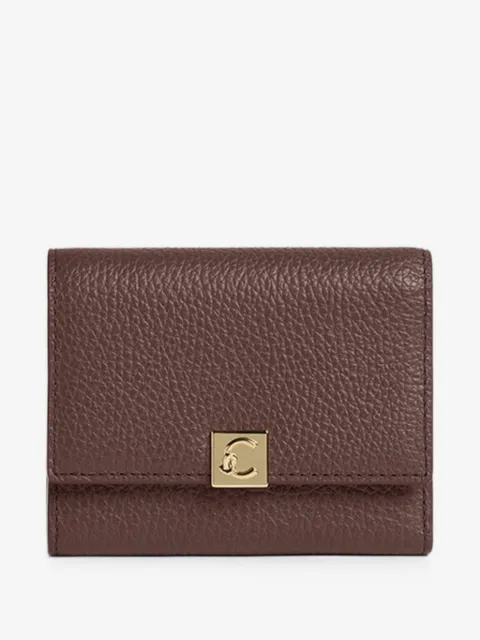 Coccinelle Pansy grained-leather wallet
