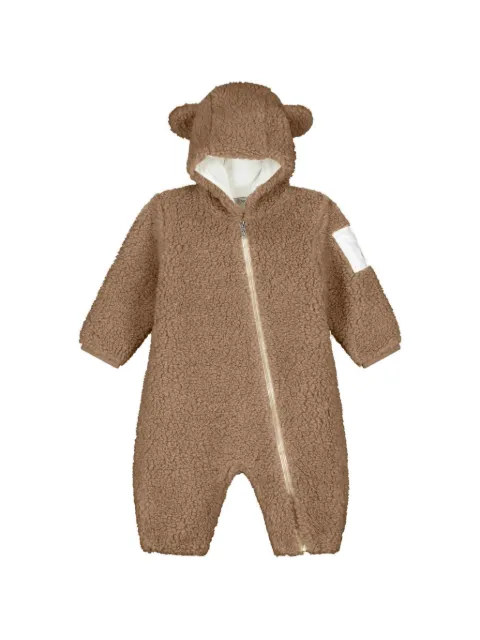Moncler Enfant fleece hooded snowsuit