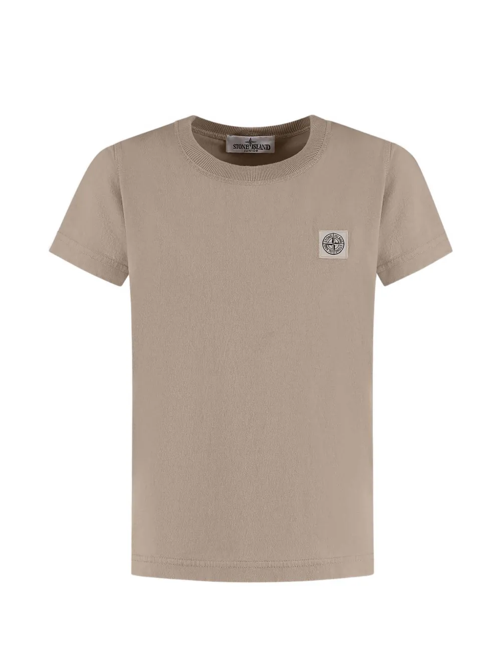 Stone Island Junior logo-patch T-shirt - Toni neutri