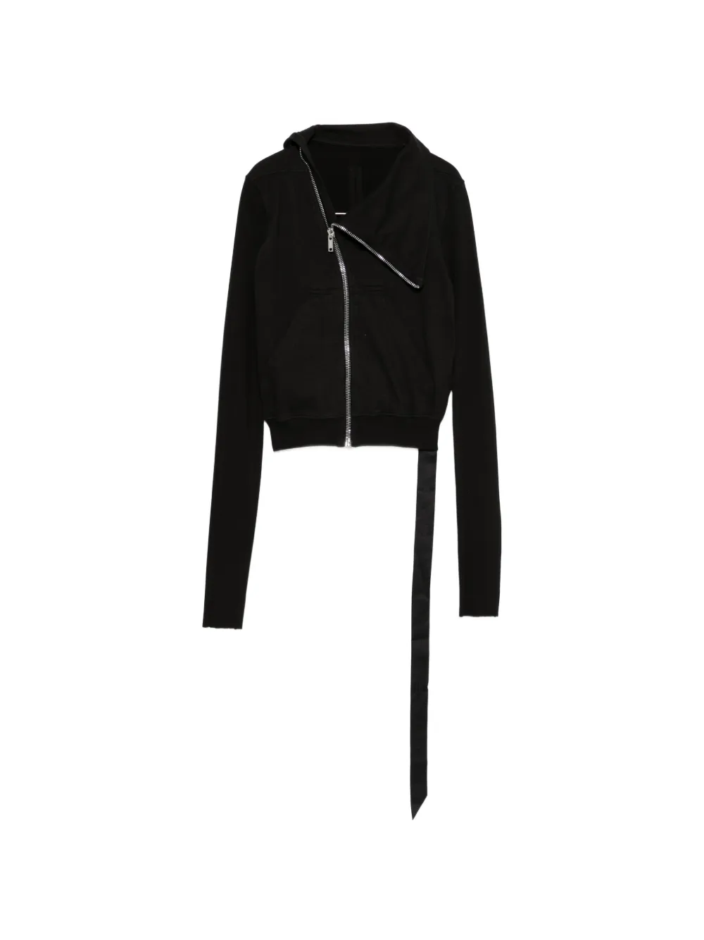 Rick Owens DRKSHDW asymmetric-zip sweatshirt - Schwarz
