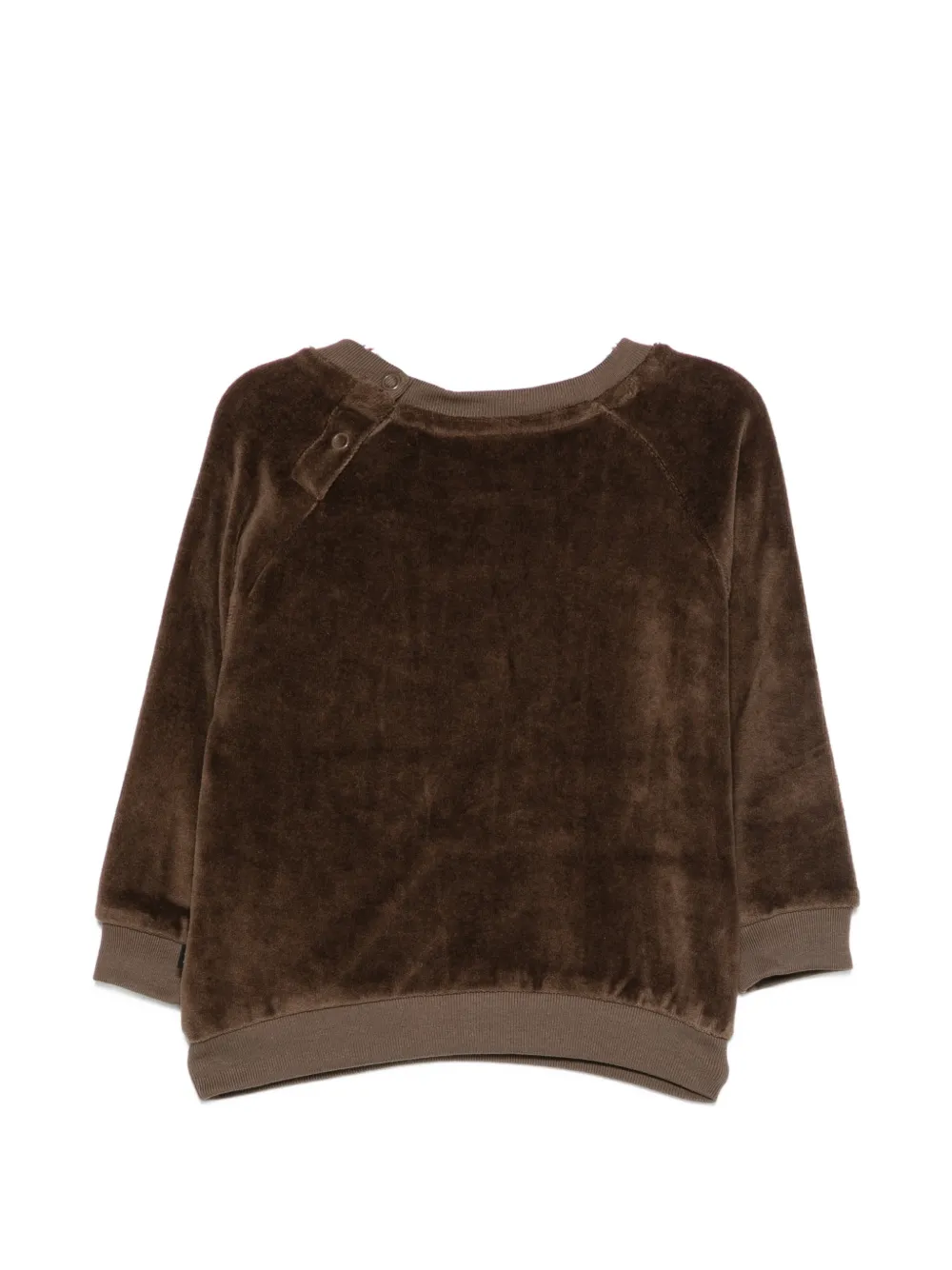 Molo Derry fluwelen trui met beren-patch Bruin