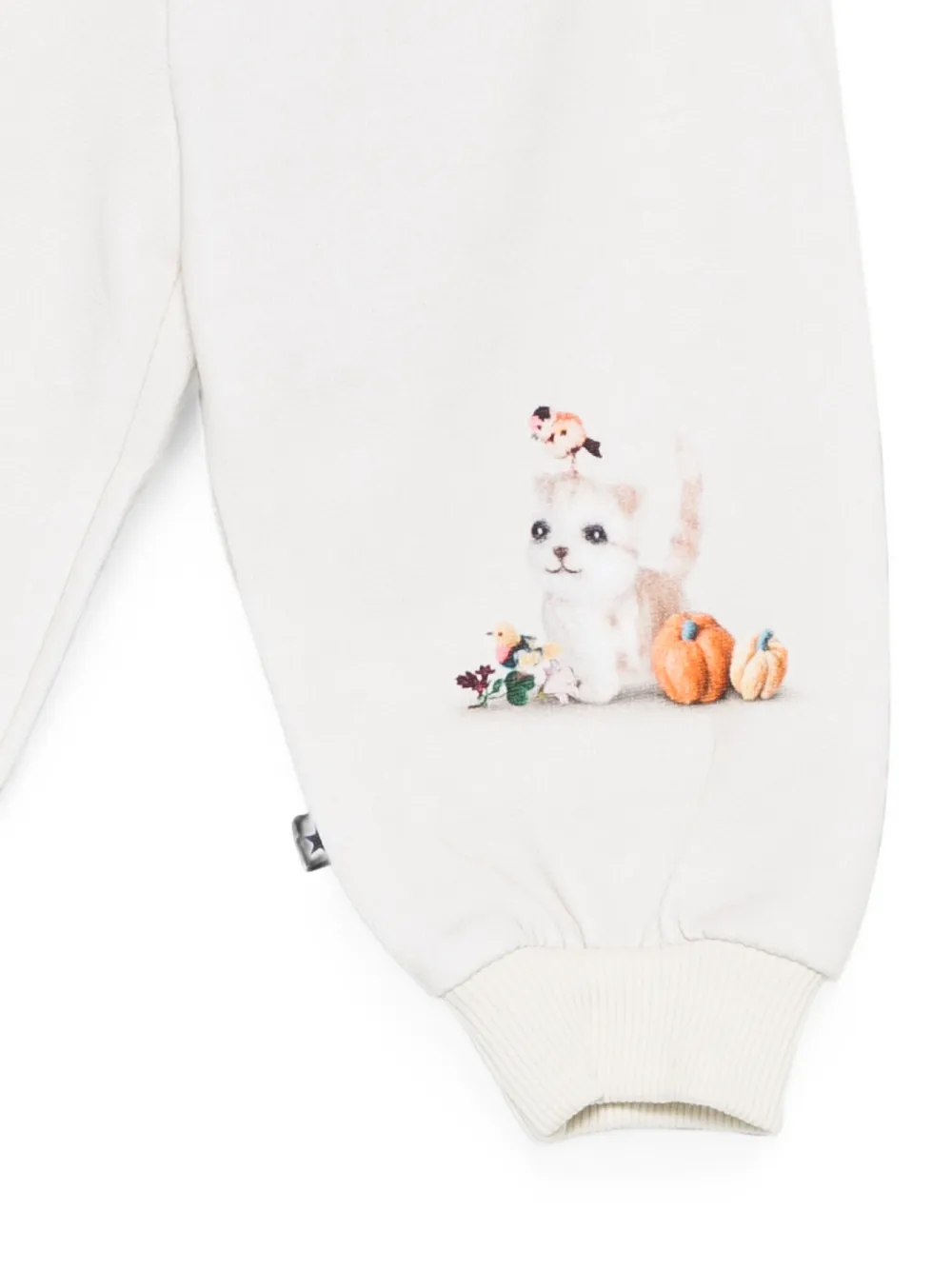 Molo Trainingsbroek met print Beige