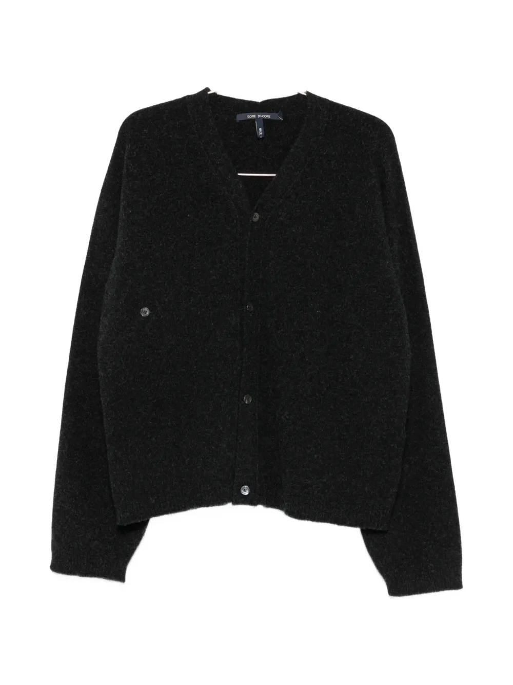 Sofie D'hoore Meroe V-neck Wool Cardigan In 黑色