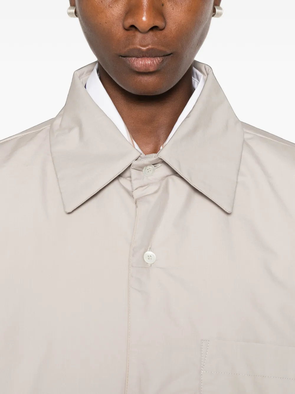 Sofie D'hoore Jas met borstzak en knopen Beige