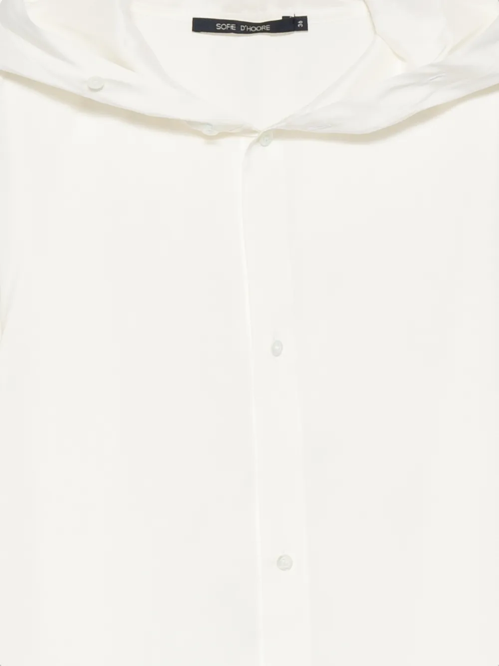 Sofie D'hoore Button-up midi-jurk met capuchon Beige