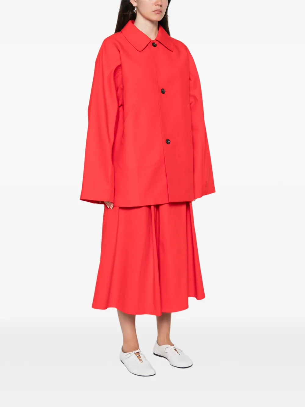 Sofie D'hoore Cima single-breasted oversized jacket Rood