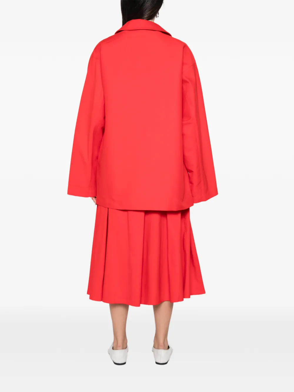 Sofie D'hoore Cima single-breasted oversized jacket Rood